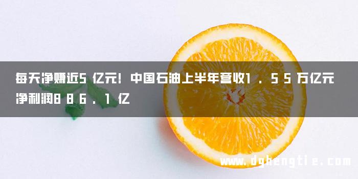 每天净赚近5亿元!中国石油上半年营收1.55万亿元 净利润886.1亿